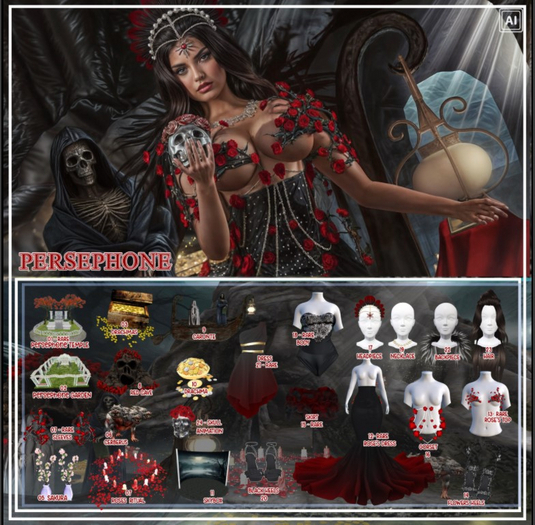 21 - RARE -  [SUGARDOLLS] PERSEPHONE - GREEK DRESS  *REZZ*