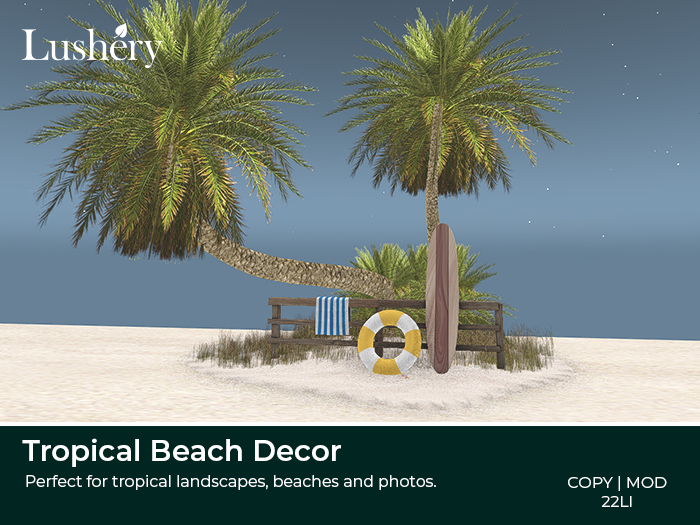 [LUSHERY] Tropical Beach Decor