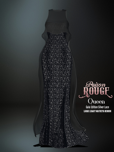 POISON ROUGE Queen Gala Edition Silver Lace