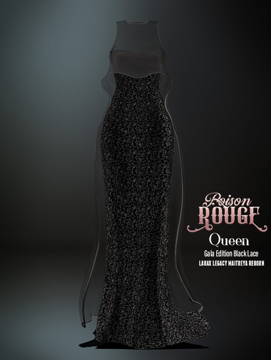 POISON ROUGE Queen Gala Edition Black Lace