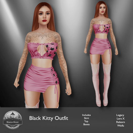 Mostyn St - Black Kitty Outfit