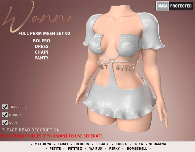 WONNE (92) Full Perm Mesh 