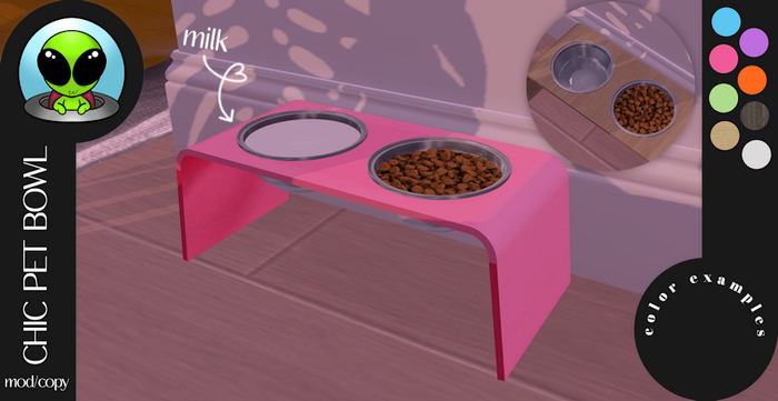 Gnarly. - Chic Pet Bowl Set - MILK - Orange