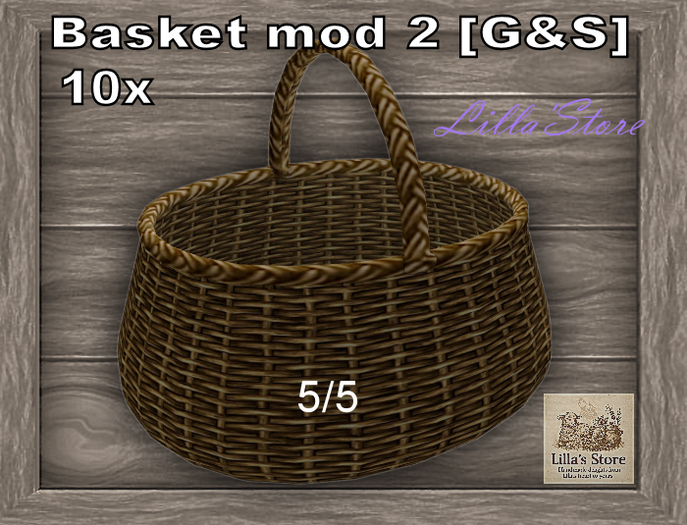 Second Life Marketplace - 10x Basket mod 2_50/50 G&S [BOX]