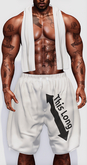 LEGACY RICHEY SHORTS + TOWEL - WHITE