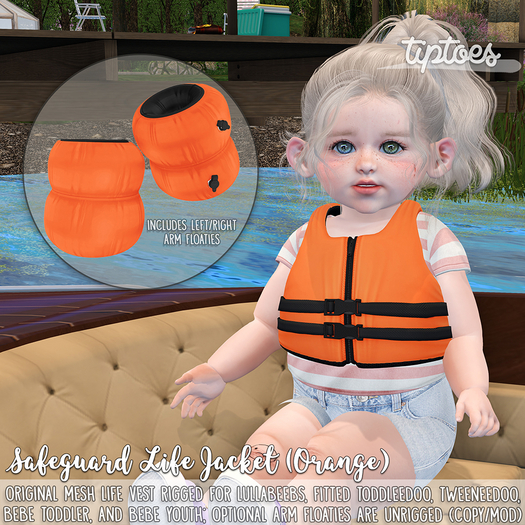 . tiptoes - Safeguard Life Jacket - Orange