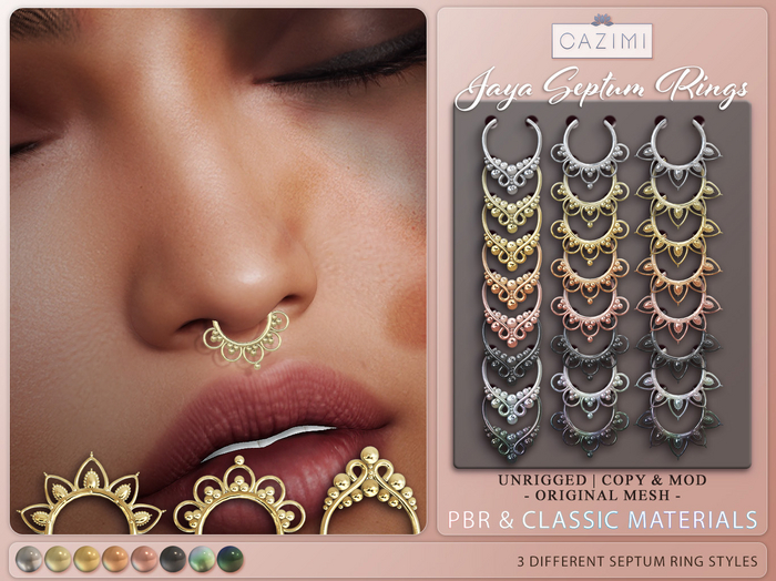 :CAZIMI: Jaya Septum Rings