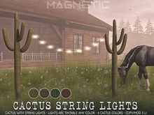 Magnetic - Cactus String Lights
