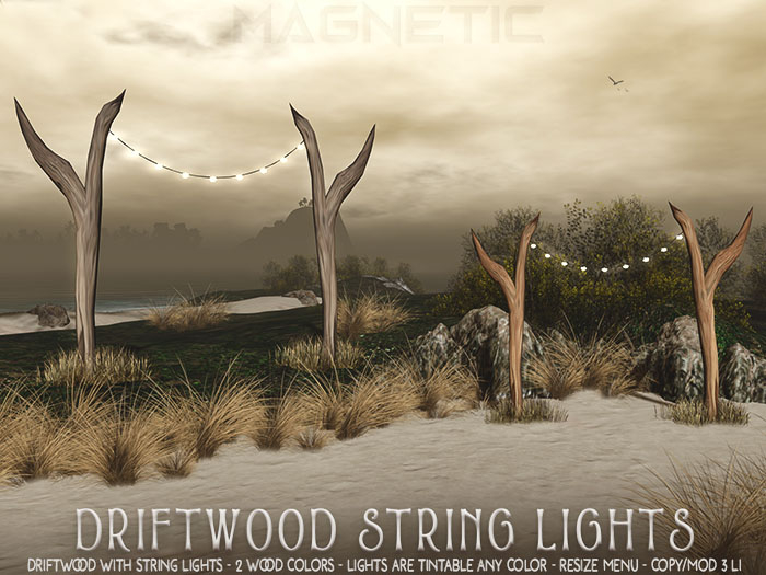 Magnetic - Driftwood String Lights