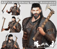 A&D Axe Viking 02 DUAL Animated v1 AO (ON / OFF)