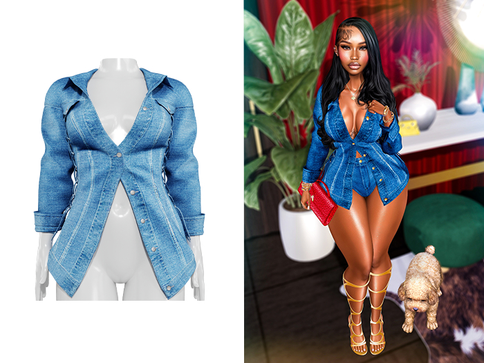 [Brior] Tiffany Denim Jacket - (Medium)