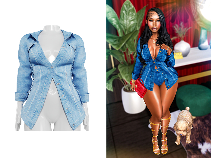 [Brior] Tiffany Denim Jacket - (Blue)