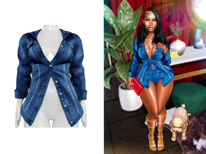 [Brior] Tiffany Denim Jacket - (Deep)