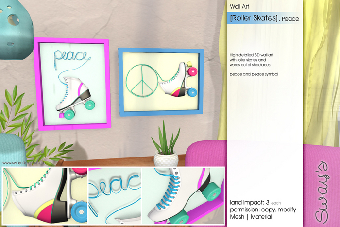 Sway's [Roller Skates] Wall Art . peace