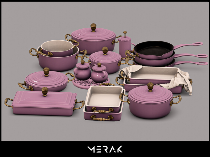 [Merak] - Luxury Cookware Lilac (ADD)