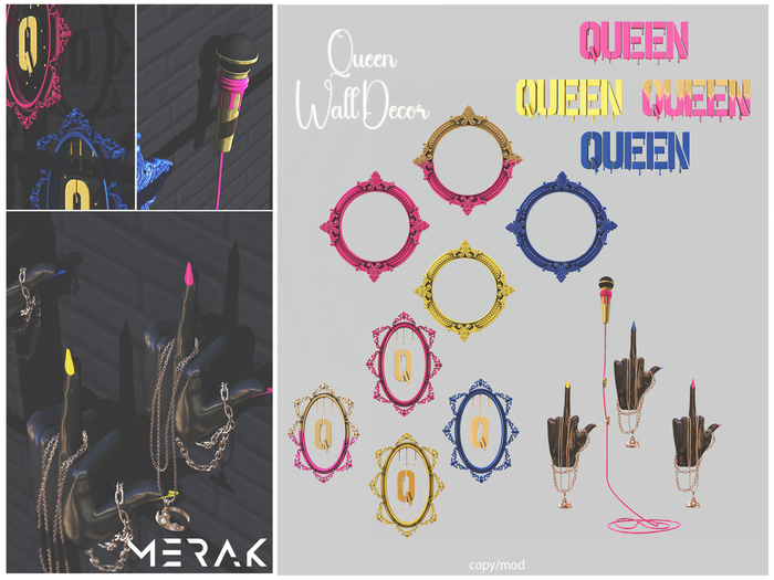 [Merak] - QUEEN Wall Decor FATPACK