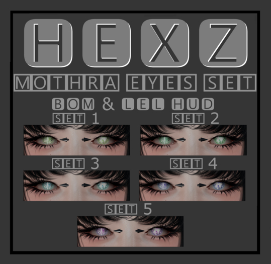 Hexz - Mothra Eyes  - Set 3