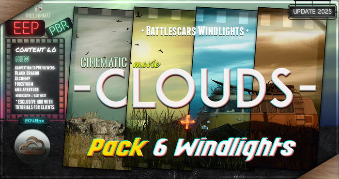 - BATTLESCARS WINDLIGHTS - CLOUDS - CINEMATIC MOVIE 6.0 (EEP / PBR)
