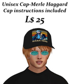 Country & Western Artist Cap-Merle Haggard