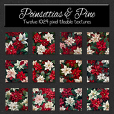 *Wallflowers* Poinsettias & Pine