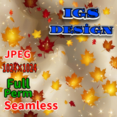 Full Perm Seamless Texture - Fantasy Autumn Leaves