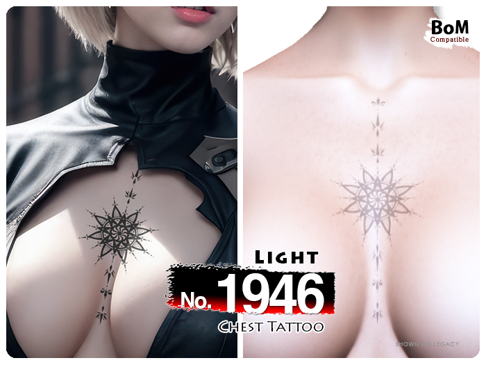 (Chest Tattoo) No.1946 Light