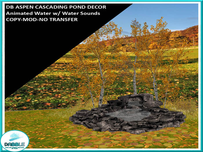 DB ASPEN CASCADING POND DECOR  add me