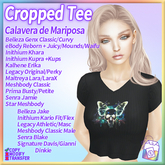 ~TL~ Calavera de Mariposa Cropped Tee 2.0