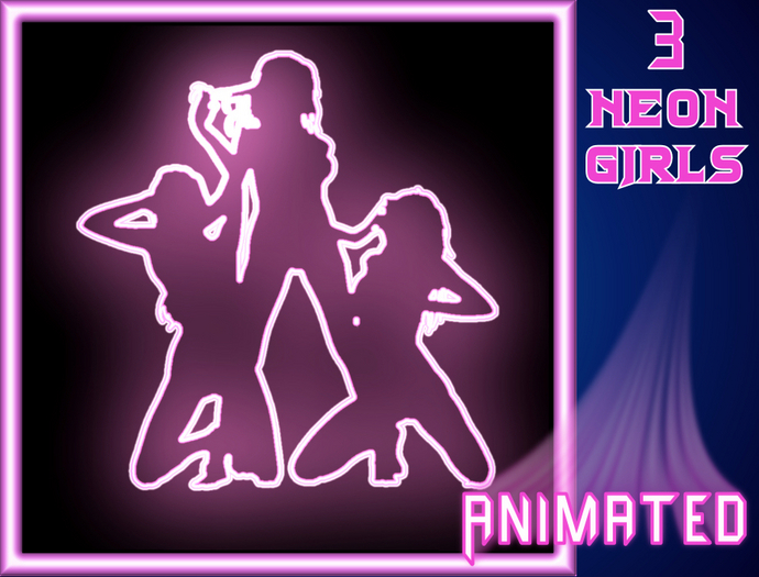  ★★★★★~ ART's NEON - 3 Neon Girls - [Resize Menu]