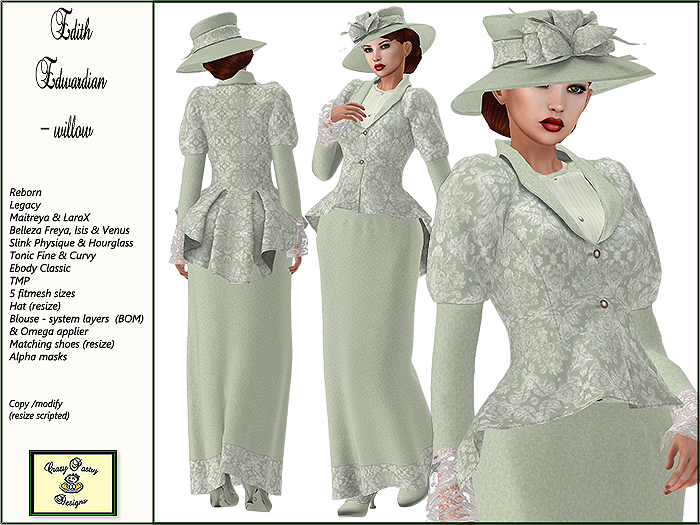 Crazy Pastry Designs Edith Edwardian - willow