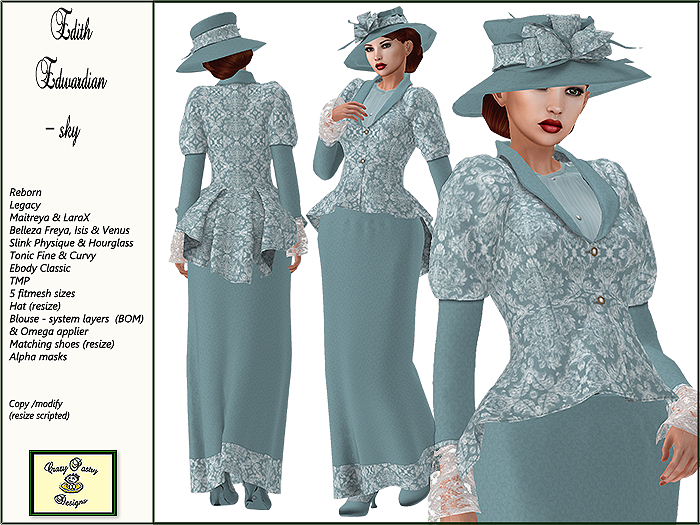 Crazy Pastry Designs Edith Edwardian - sky