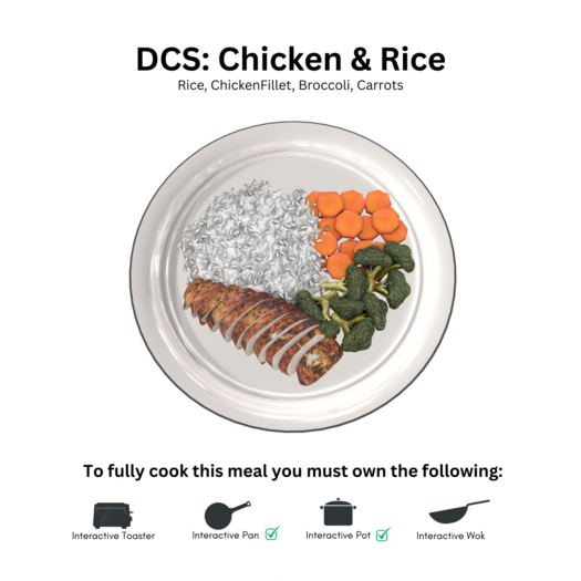 Tredente // DCS Plate: Chicken and Rice (Packed)