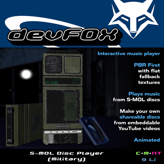 [devFOX] S-MOL Disc Player (Military)