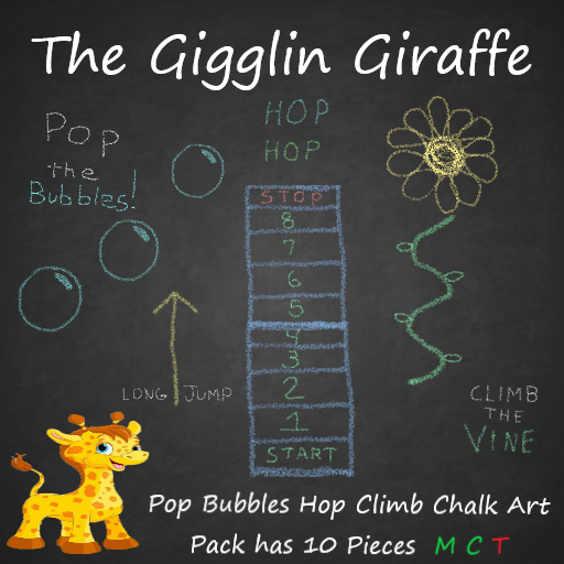 Pop Bubbles  Jump Climb Chalk Art