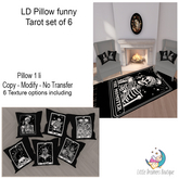 LD Pillow funny Tarot set of 6