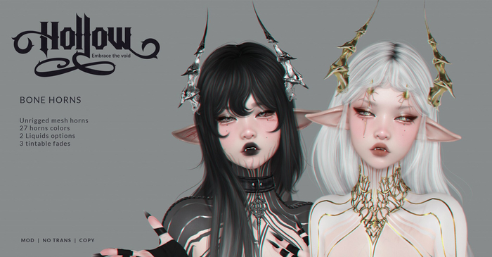 - Hollow - Bone Horns