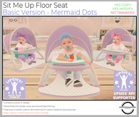 ! Whippersnappers ! - Baby floor seat - Mermaid Dots