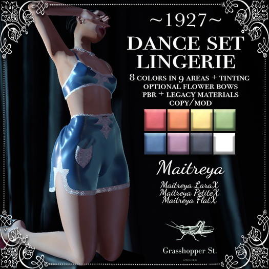 Grasshopper St Dance Set Lingerie Maitreya