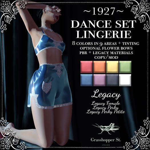 Grasshopper St Dance Set Lingerie Legacy F