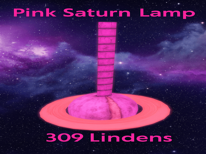 Pink Saturn Lamp