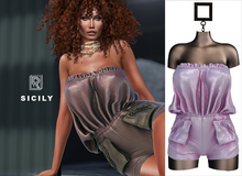 RAPTURE-Romper Sicily-Icy Pink