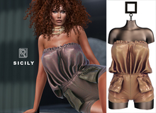 RAPTURE-Romper Sicily-Nude