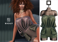 RAPTURE-Romper Sicily-Olive