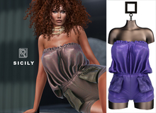RAPTURE-Romper Sicily-Purple