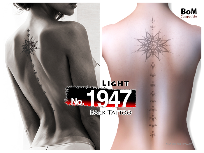 (Back Tattoo) No.1947 Light