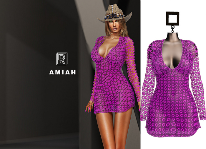 RAPTURE-Dress Amiah-Fuchsia