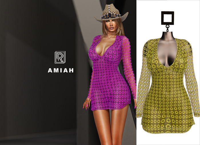 RAPTURE-Dress Amiah-Lemon