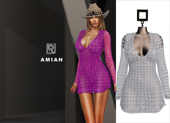 RAPTURE-Dress Amiah-Powder