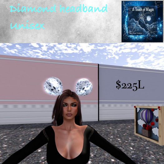 Diamond Balloon Headband -Box