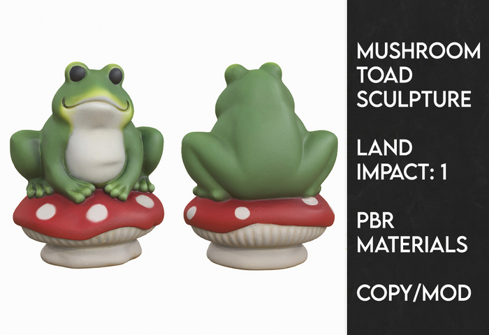Mushroom Toad Statue